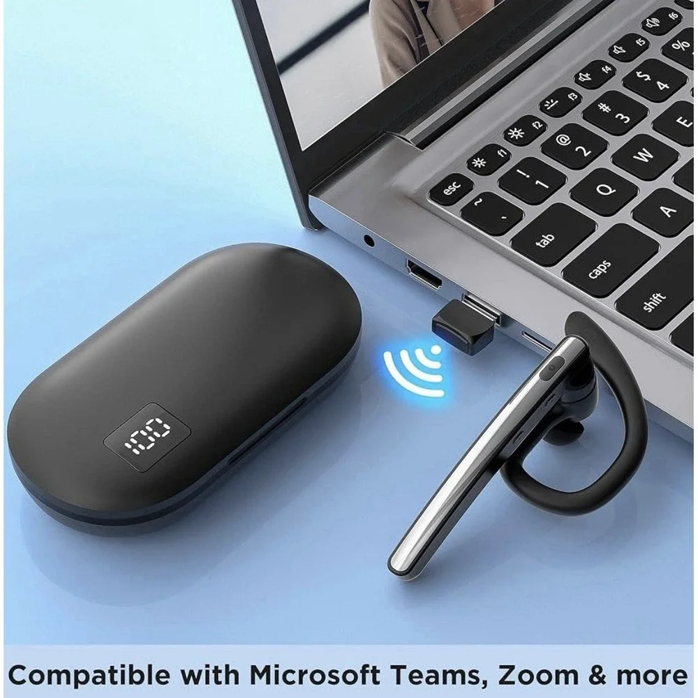 Bluetooth Headset V5.3, Wireless Bluetooth Earpiece